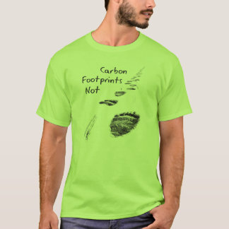 Koolstofvoetafdruk beer t-shirt