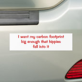 Koolstofvoetafdruk Bumpersticker (Op auto)
