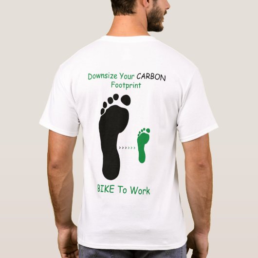 Koolstofvoetafdruk T-shirt (Achterkant)