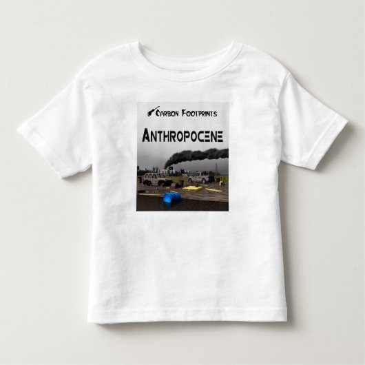 Koolstofvoetafdrukken - Antropoceen Kinder Shirts (Voorkant)