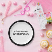 Koolstofvoetafdrukken - Antropoceen Papieren Bordje (Feest)