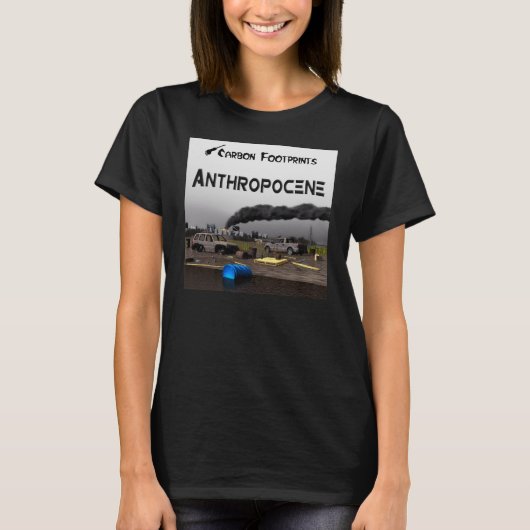 Koolstofvoetafdrukken - Antropoceen T-shirt (Voorkant)