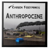 Koolstofvoetafdrukken - Antropoceen Tegeltje (Voorkant)
