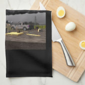 Koolstofvoetafdrukken - Antropoceen Theedoek (Quarter Fold)