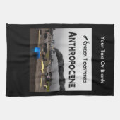 Koolstofvoetafdrukken - Antropoceen Theedoek (Horizontaal)