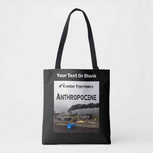 Koolstofvoetafdrukken - Antropoceen Tote Bag (Voorkant)