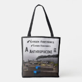 Koolstofvoetafdrukken - Antropoceen Tote Bag (Achterkant)