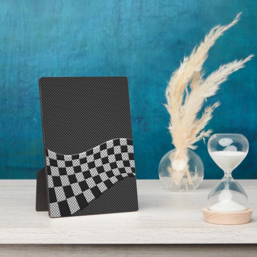 Koolstofvormer racegolfdecor fotoplaat (Zijkant)