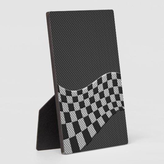 Koolstofvormer racegolfdecor fotoplaat (Zijkant)