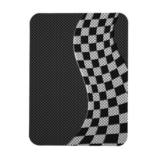 Koolstofvormer racegolfdecor magneet (Verticaal)