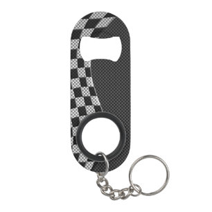 Koolstofvormer racegolfdecor mini flessenopener