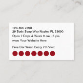 Koolstofwasthema Dubbelzijdige Visitekaartjes (Achterkant)