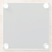 Koolstofzwart Glazen Onderzetter (Achterkant)