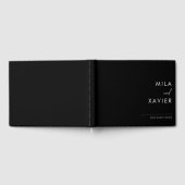 Koolstofzwart | Modern Minimal Wedding Guestbook Gastenboek (Volledig)