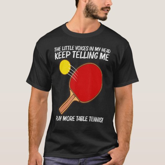 Kooltafels voor mannen - pingpongsport t-shirt (Voorkant)