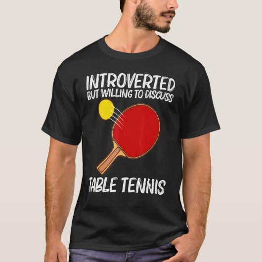 Kooltafels voor mannen - pingpongsport t-shirt (Voorkant)