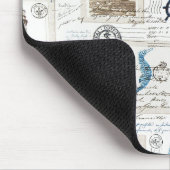 Koolthema nautische oceaanankerstuurwiel zie muismat (Hoek)