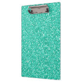 Kooltrendy trilling neonblauw faux glitter klembord (Links)