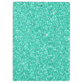 Kooltrendy trilling neonblauw faux glitter klembord (Achterkant)