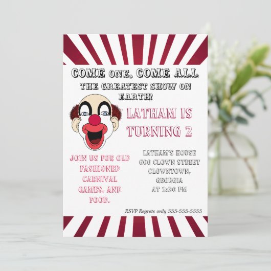 Kooluitnodiging Kaart (Staand voorkant)