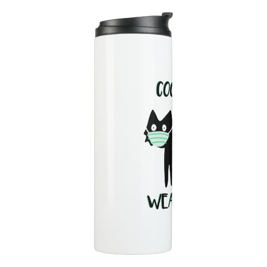 KOOLVATTEN DRAAG MASKERS THERMOSBEKER (Gedraaid links)