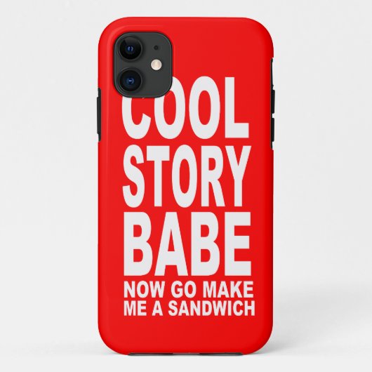 KOOLVERHAAL BABE: NU MAAK JE EEN SANDWICH Case-Mate iPhone CASE (Achterkant)