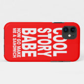 KOOLVERHAAL BABE: NU MAAK JE EEN SANDWICH Case-Mate iPhone CASE (Achterkant (horizontaal))