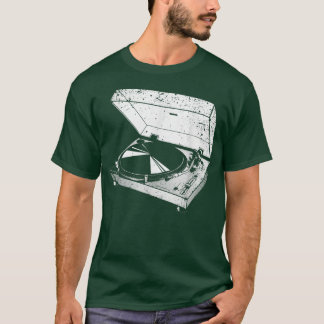 Koolvinylplaat, ontworpen voor dames en heren, vin t-shirt