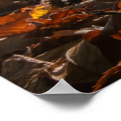 Koolvis Diem kleurrijke bladeren zonnebrand Poster (Hoek)