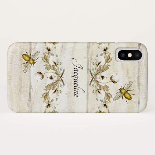 Koolvis Katoen katoenbollen Waterverf bijen Case-Mate iPhone Case (Achterkant (horizontaal))