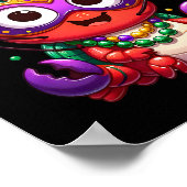 Koolvis Mardi Gras kostuum Masquerade Mannen WO Poster (Hoek)