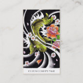 Koolvis, oraal japans zwarte inkt, gelukzali visitekaartje (Achterkant)