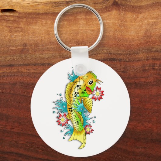Koolvis, oraal japanse regenboogkopvis sleutelhanger (Voorkant)