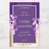 Koolvis - Paarse etiketten voor verpakkingsdoelein (Enkel label)