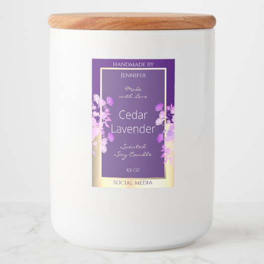 Koolvis - Paarse etiketten voor verpakkingsdoelein (Voorkant)