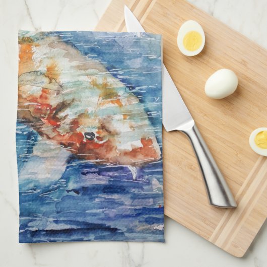 Koolvis Theedoek (Quarter Fold)