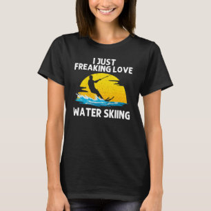 Koolwaterkiemen voor mannen Ski Skiers T-shirt