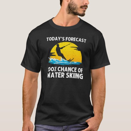 Koolwaterkiemen voor mannen Ski Skiers T-shirt (Voorkant)