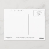 Koolwaterstrand Zonnevaste Briefkaart (Achterkant)