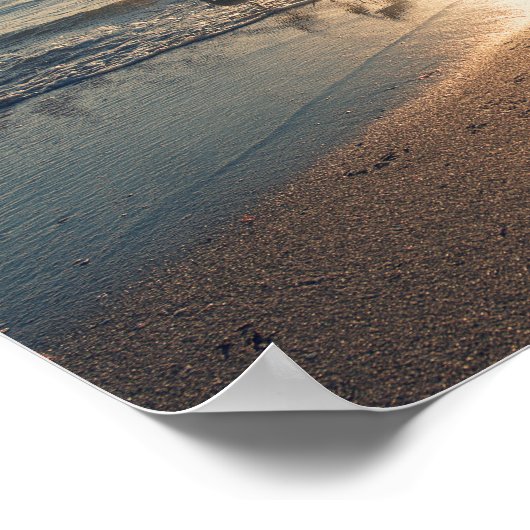 Koolwaterstrand Zonnezon Poster (Hoek)