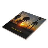 Koolwaterstrand Zonnezon Tegeltje (Zijkant)