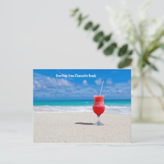 Koolwaterzuivering Feestdagenkaart (Staand voorkant)