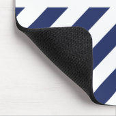 Koolwit en blauw gestreept muismat (Hoek)