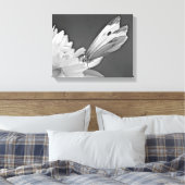Koolwitje Op Cosmos In Zwart En Wit Canvas Afdruk (Insitu (Slaapkamer))