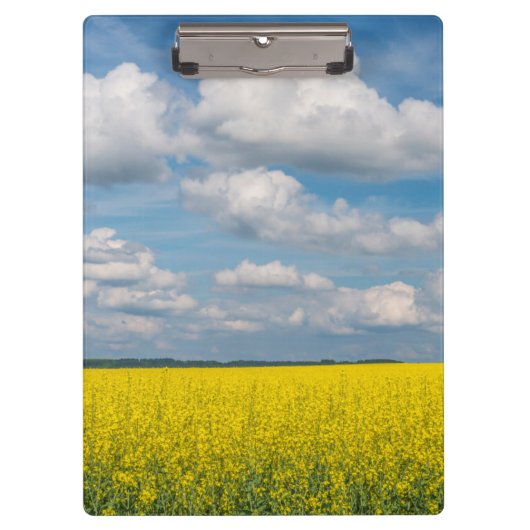 Koolzaadveld & wolken klembord (Voorkant)