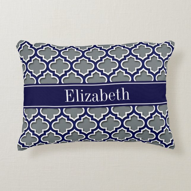 Koolzeemacht wat Marokkaans #5DS monogram naam zee Decoratief Kussen (Voorkant)