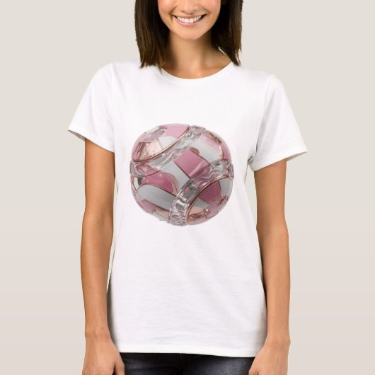 Koolzilver ABSTRACTE KUNST Ontwerp T-shirt (Voorkant)