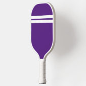 Koolzure vun Royal Paars Two Top White Stripes Pickleball Paddle (Links)