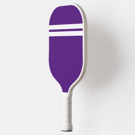 Koolzure vun Royal Paars Two Top White Stripes Pickleball Paddle (Links)