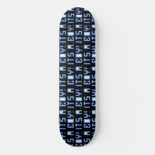 Koolzwart en blauw zijn een speciaal skateboard vo